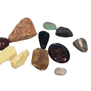 Assorted Natural Stone Set - Multicolor